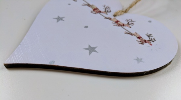 10cm Hanging Heart Decoraion in Sophie Allport Starry Night