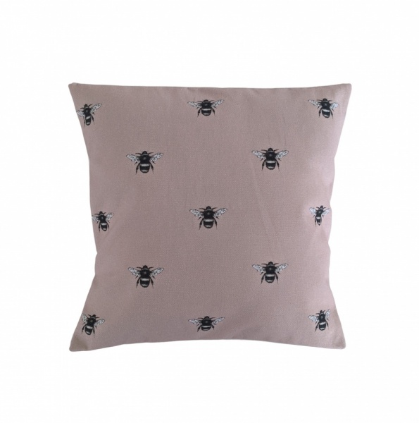 Cushion Cover in Clarke and Clarke Abeja Bumble Bee Blush Pink 14'' 16'' 18'' 20'' 22'' 24'' 26''