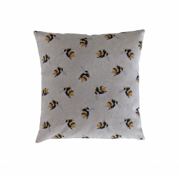 Bumble Bee Linen Look Cushion Cover 14'' 16'' 18'' 20'' 22'' 24'' 26''