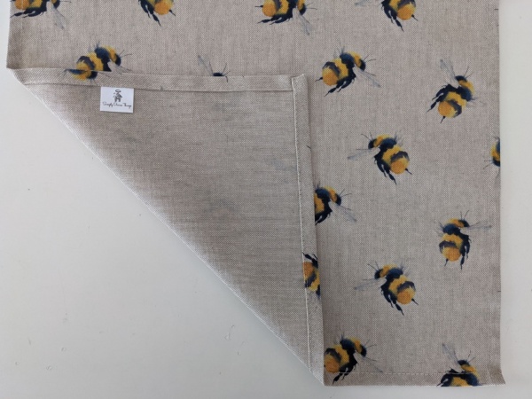Bumble Bees Linen Look Table Runner 100-250cm