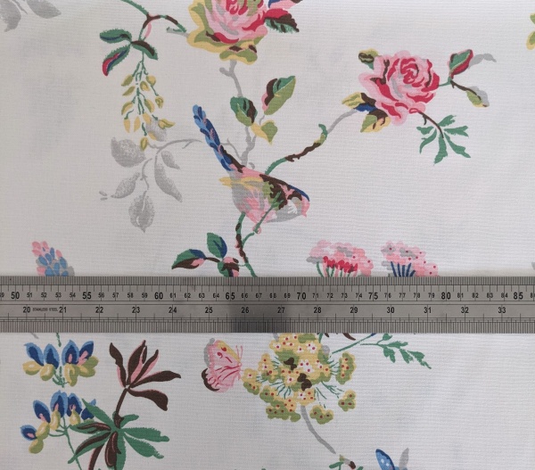 Tablecloth in Cath Kidston Birds and Roses in Ivory