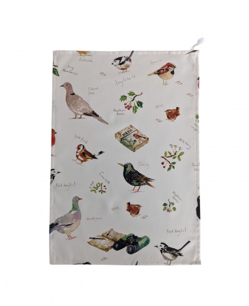 British Garden Birds Tea Towel