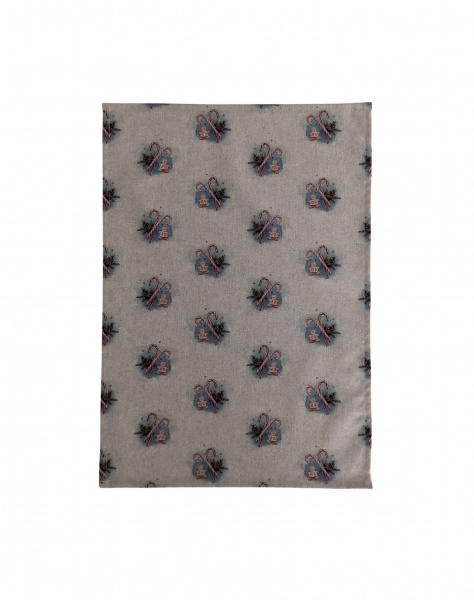 Christmas WInter Wonderland Linen Look Tea Towel