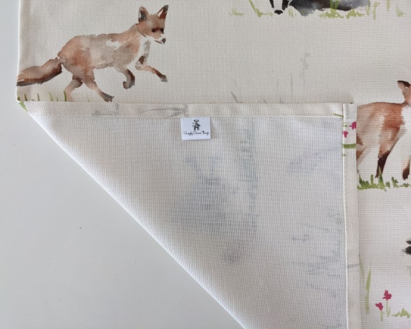 Country Fox and Badger Table Runner 100-250cm