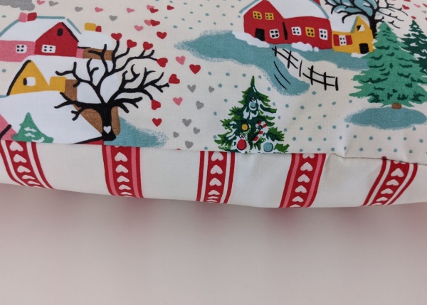 Cushion Cover in Cath Kidston Christmas Village Shine Bright 16''