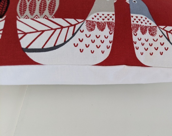 Cushion Cover in iLiv Scandi Chickens Red 14'' 16'' 18'' 20'' 22'' 24'' 26''