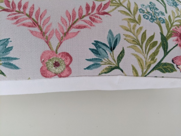 Grey Pink Botanical Butterflies Cushion Cover 14'' 16'' 18'' 20'' 22'' 24'' 26''