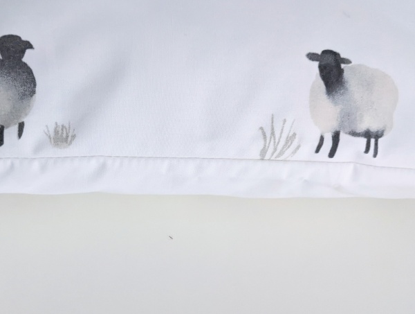 White Sheep Cushion Cover 16''