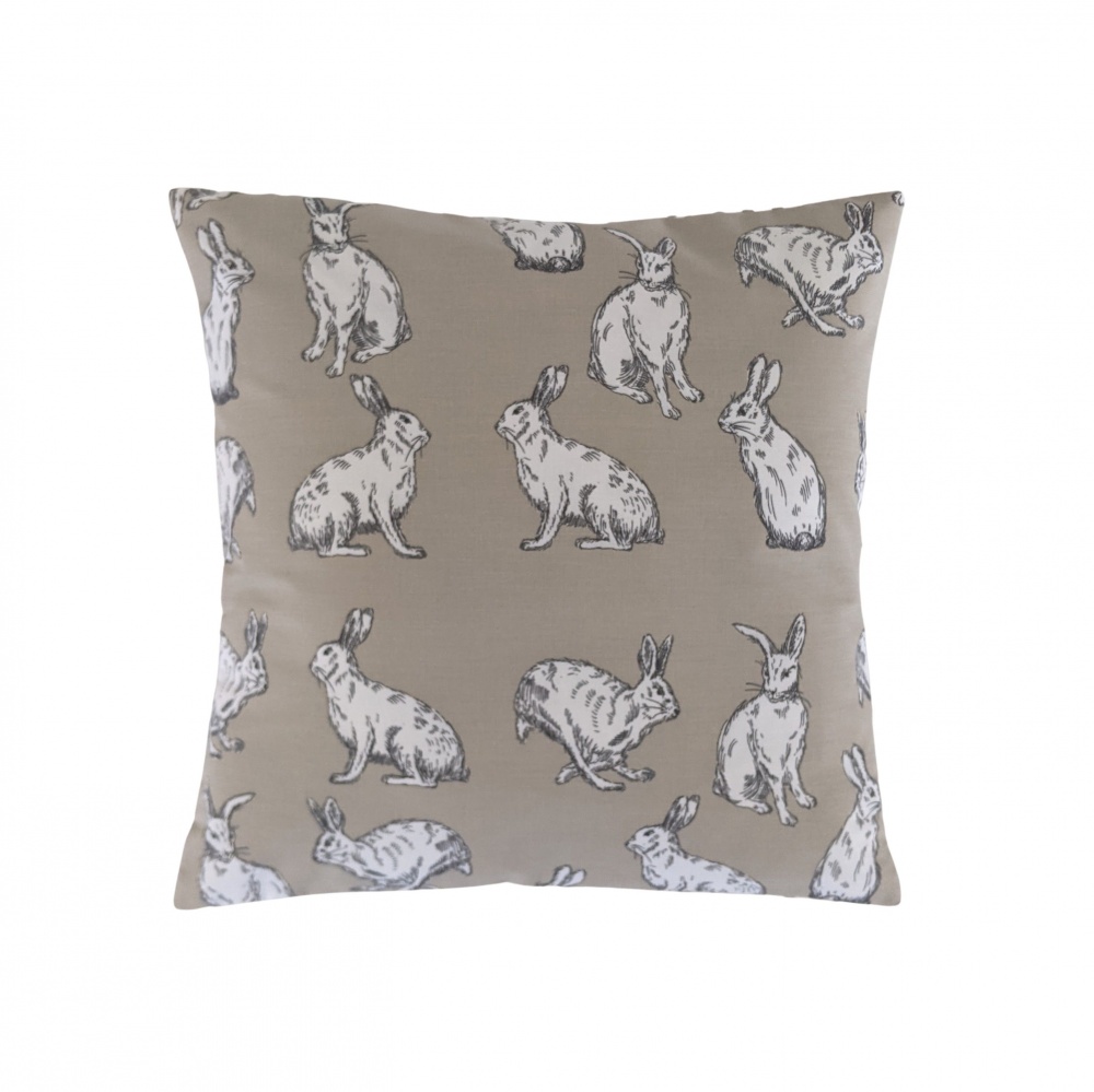 16'' Brown Hares Cushion Cover