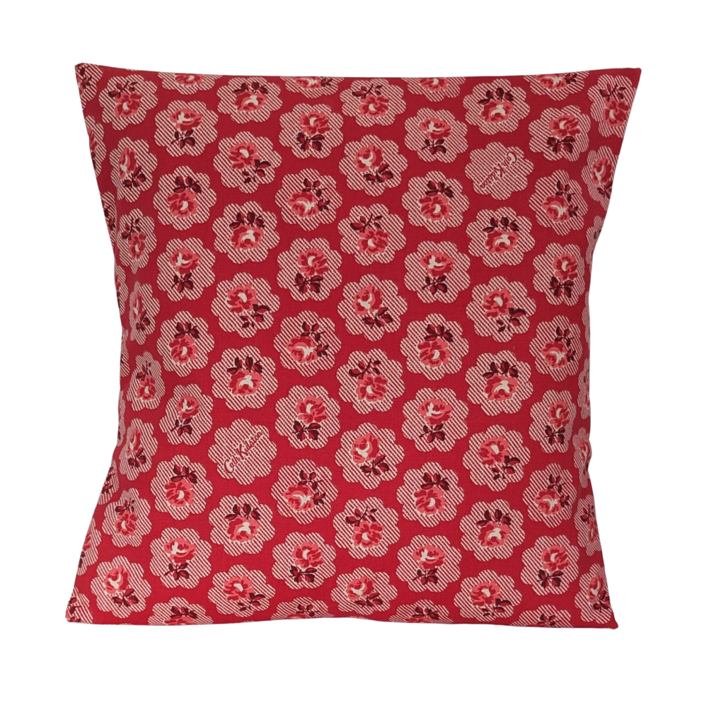 Cushion Cover in Cath Kidston Red Freston Rose 14'' 16'' 18'' 20'' 22'' 24'' 26