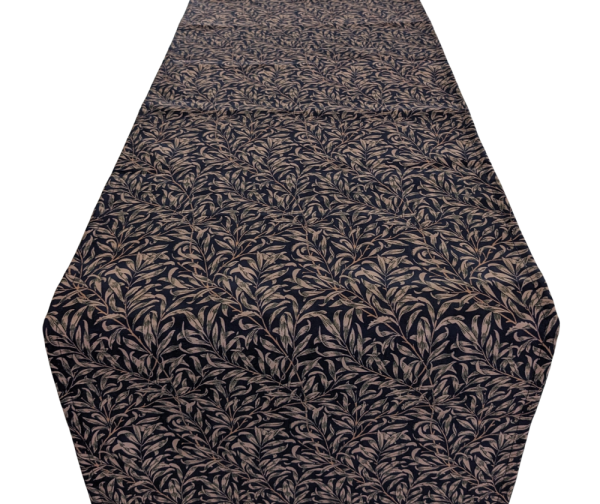 William Morris and Co Willow Bough Leaf Navy Blue Table Runner 100-250cm