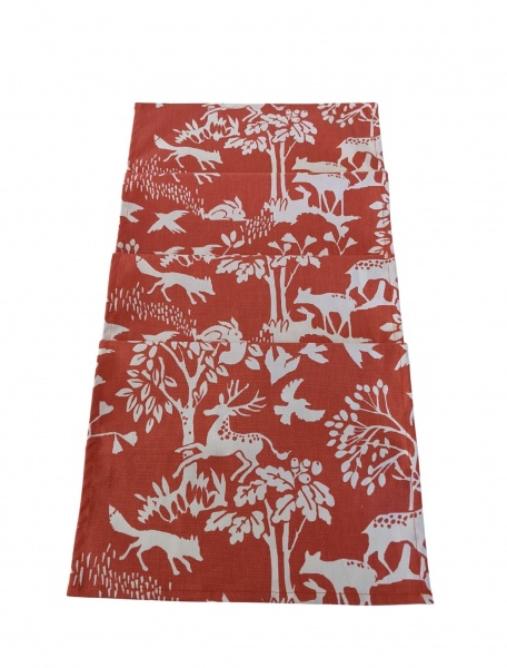 Orange Woodland Animals Table Runner 100-250cm