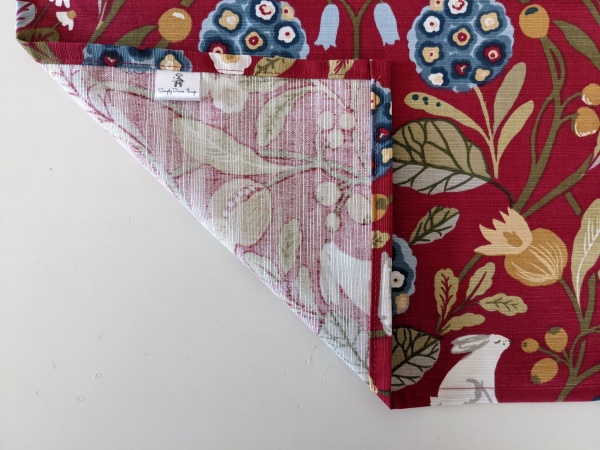 Red and Blue Rabbits Table Runner 100-250cm