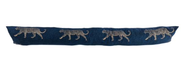 Teal Green and Gold Leopard Draught Excluder